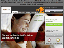 Tablet Screenshot of dating123.de